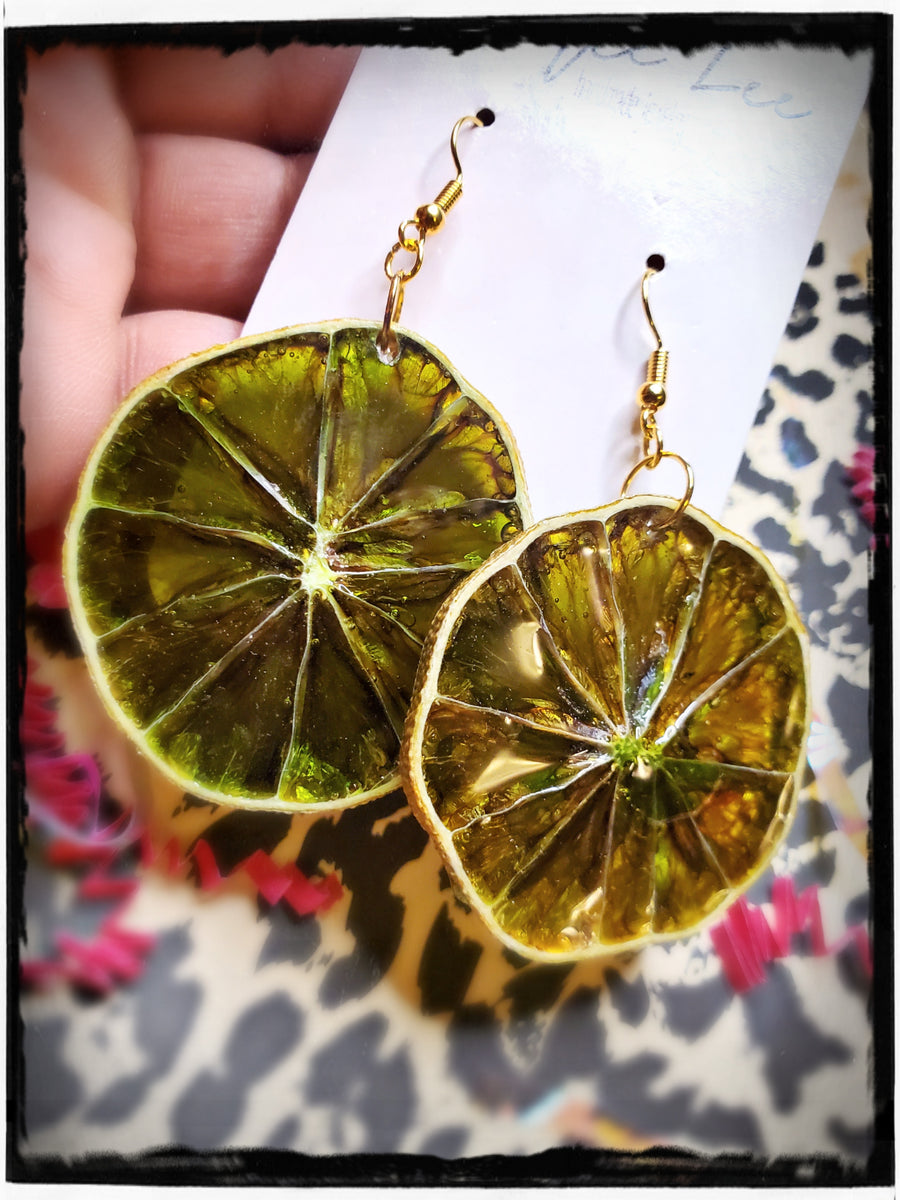 Lime earrings hot sale